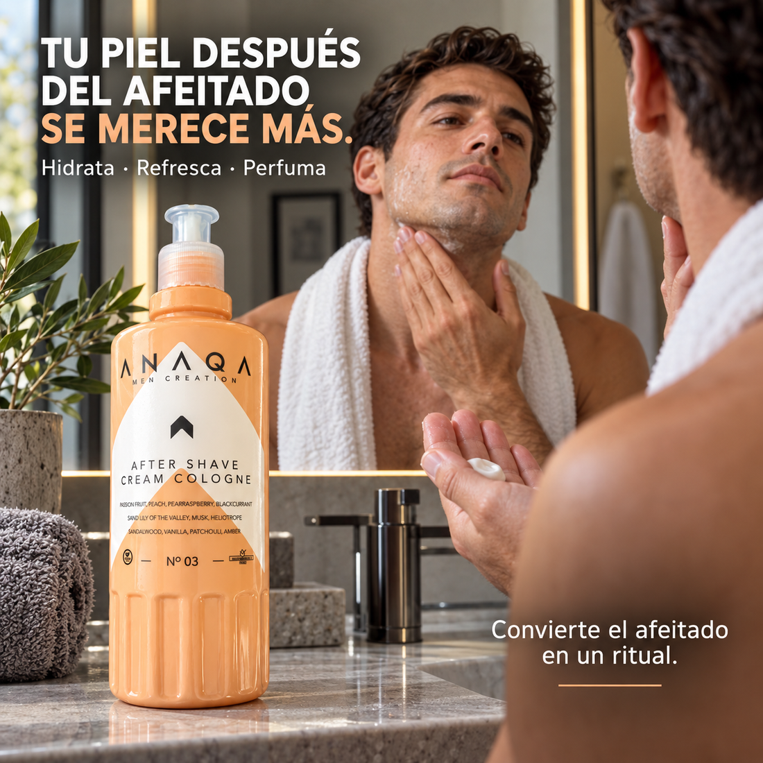 ANAQA – After Shave Hidratante para Cara y Cuello Nº 03 470 ml