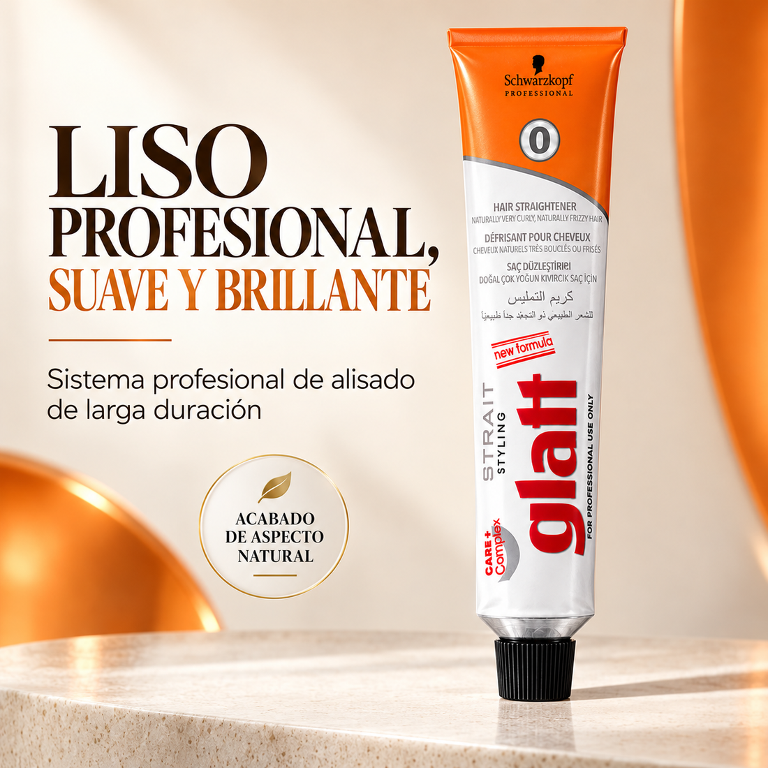 Schwarzkopf Professional – Creme Alisador Profissional Glatt para Alisamento Permanente 82 ml + 2x40 ml