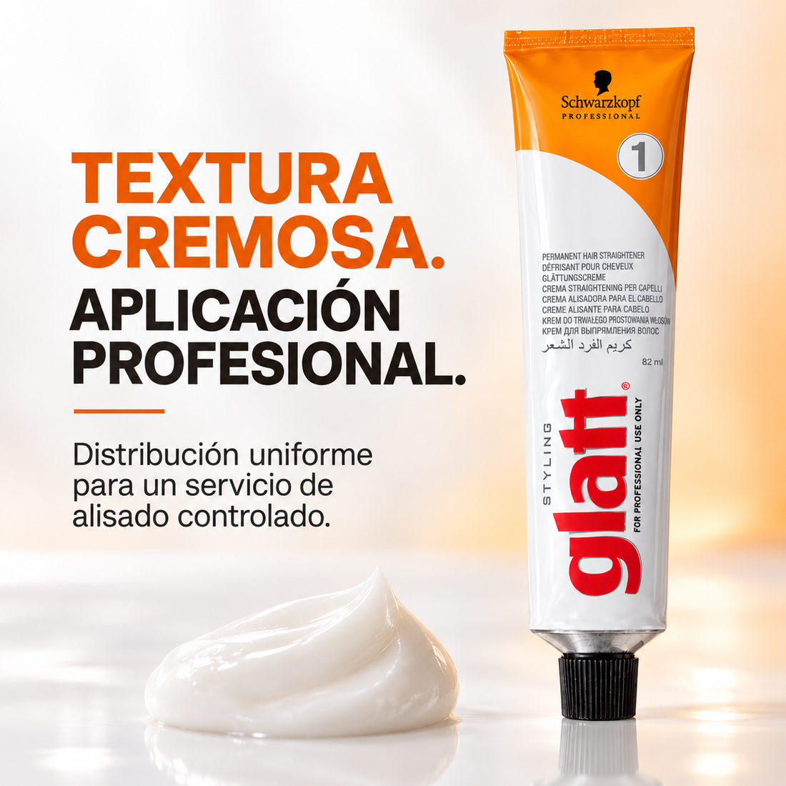 Schwarzkopf Professional – Creme Alisador Profissional Glatt para Alisamento Permanente 82 ml + 2x40 ml