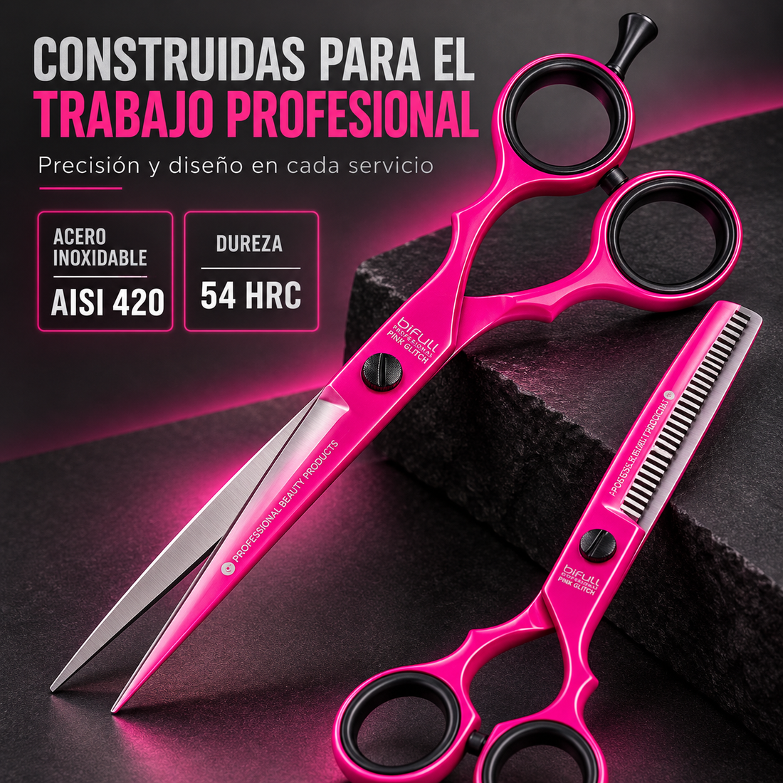 Bifull – Pack Tijeras de Peluquería Corte y Esculpir 6"