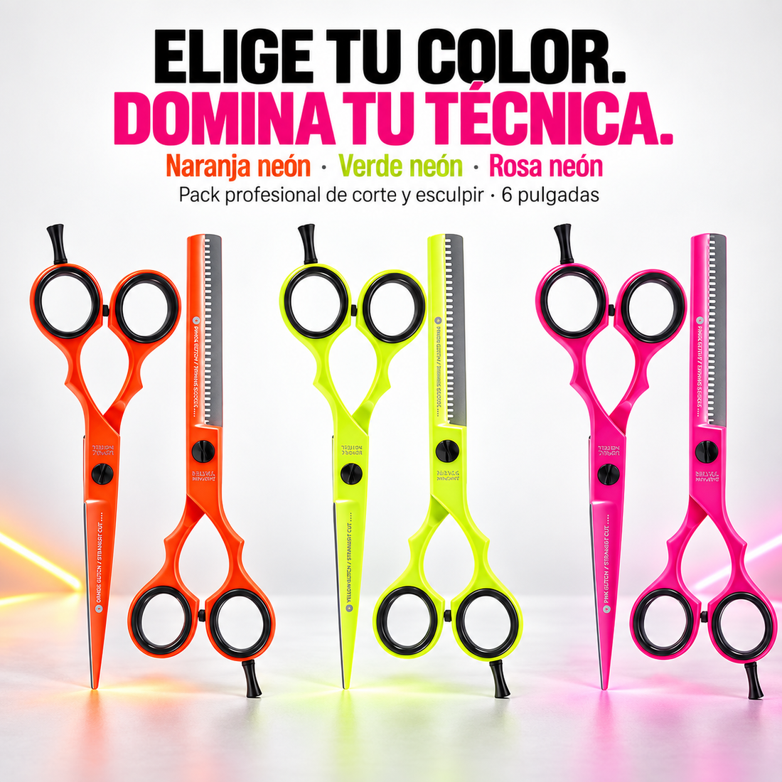 Bifull – Pack Tijeras de Peluquería Corte y Esculpir 6"