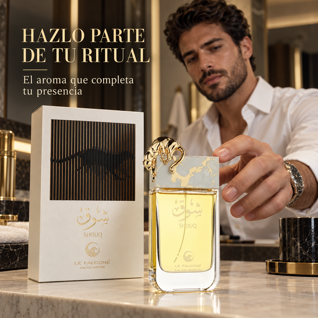 Le Falcone – Perfume para Hombre Shouq de Aroma Dulce y Cálido 100 ml
