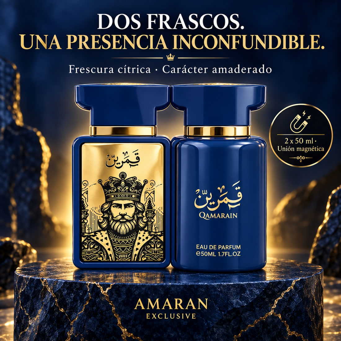 Amaran Exclusive – Eau de Parfum para Hombre Qamarain For Him 2 x 50 ml
