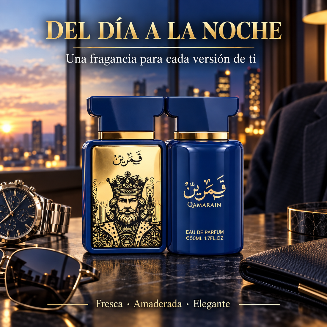 Amaran Exclusive – Eau de Parfum para Hombre Qamarain For Him 2 x 50 ml
