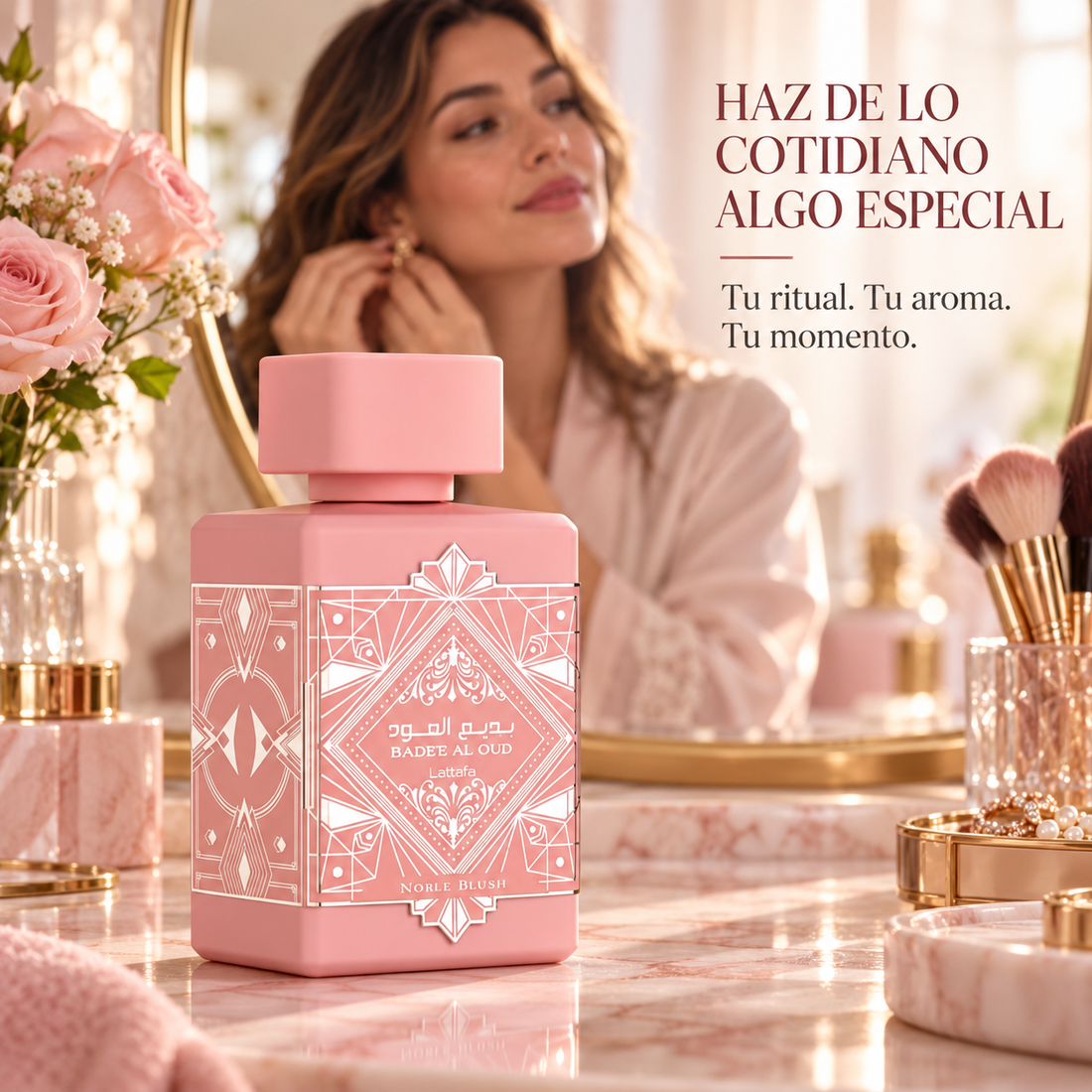 Lattafa – Perfume Dulce para Mujer Badee Al Oud Noble Blush 100 ml