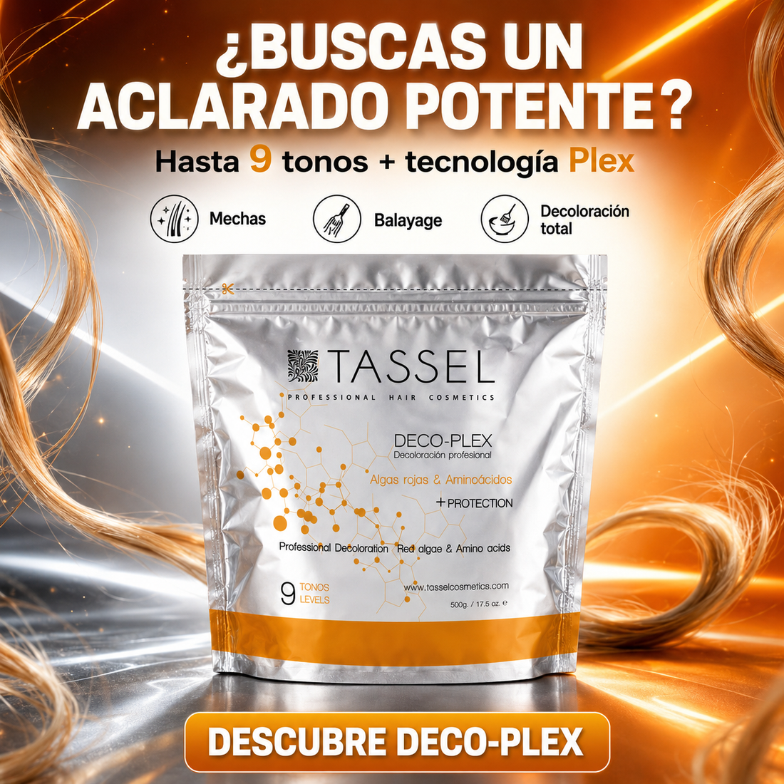 Tassel – Decoloración para Cabello hasta 9 Tonos 500 g
