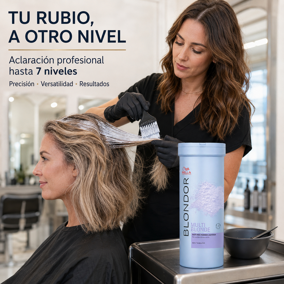 Wella – Polvo decolorante para cabello hasta 7 niveles 400 g