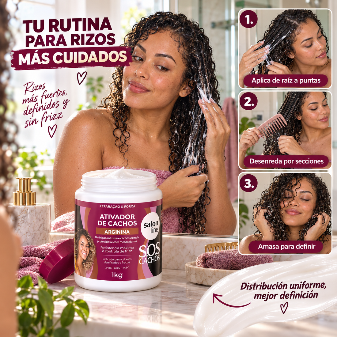 Salon Line – Activador de rizos con definición y control del frizz 1 kg