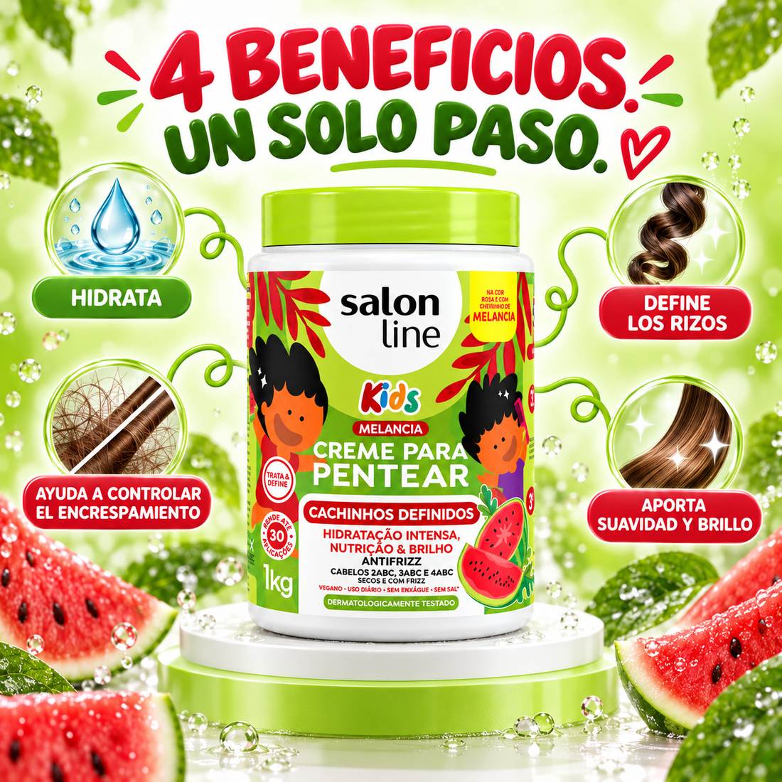 Salon Line – Crema de peinar para niños para rizos definidos 1 kg