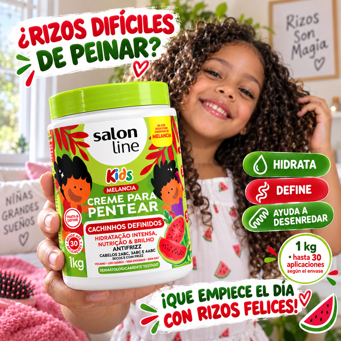 Salon Line – Crema de peinar para niños para rizos definidos 1 kg