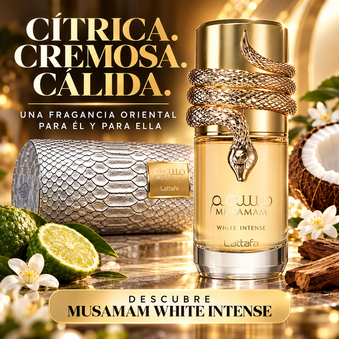 Lattafa – Eau de Parfum Unisex Musamam White Intense 100 ml