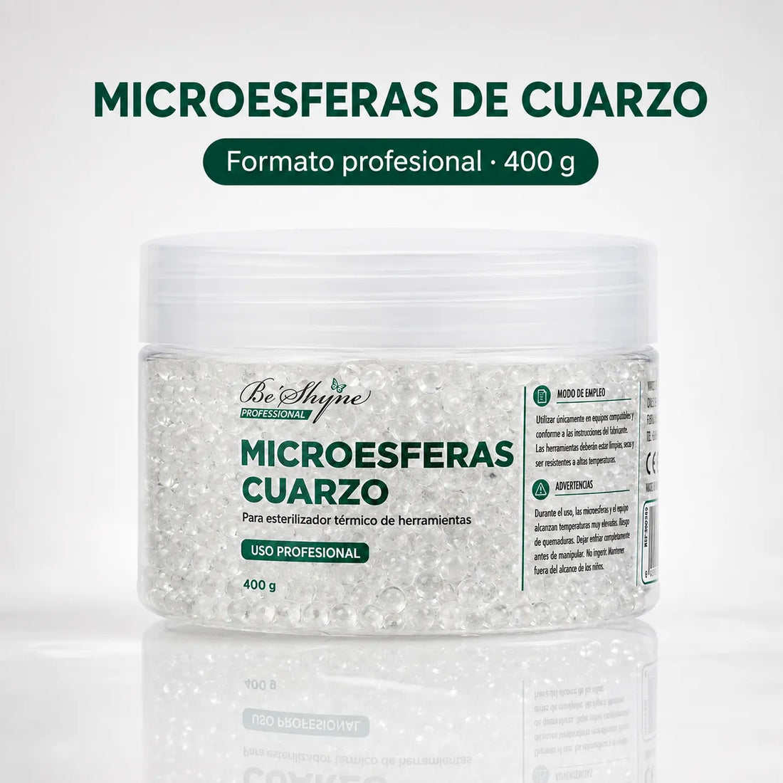 Be Shyne Professional – Microesferas para Esterilizador Térmico 400 g 2Unidades