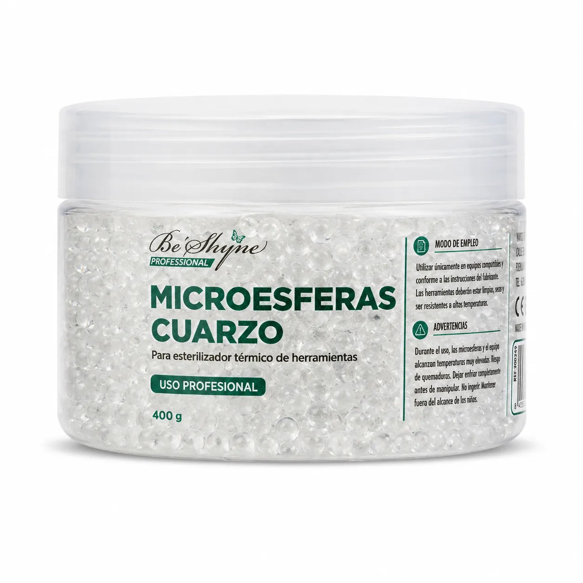 Be Shyne Professional – Microesferas para Esterilizador Térmico 400 g 2Unidades