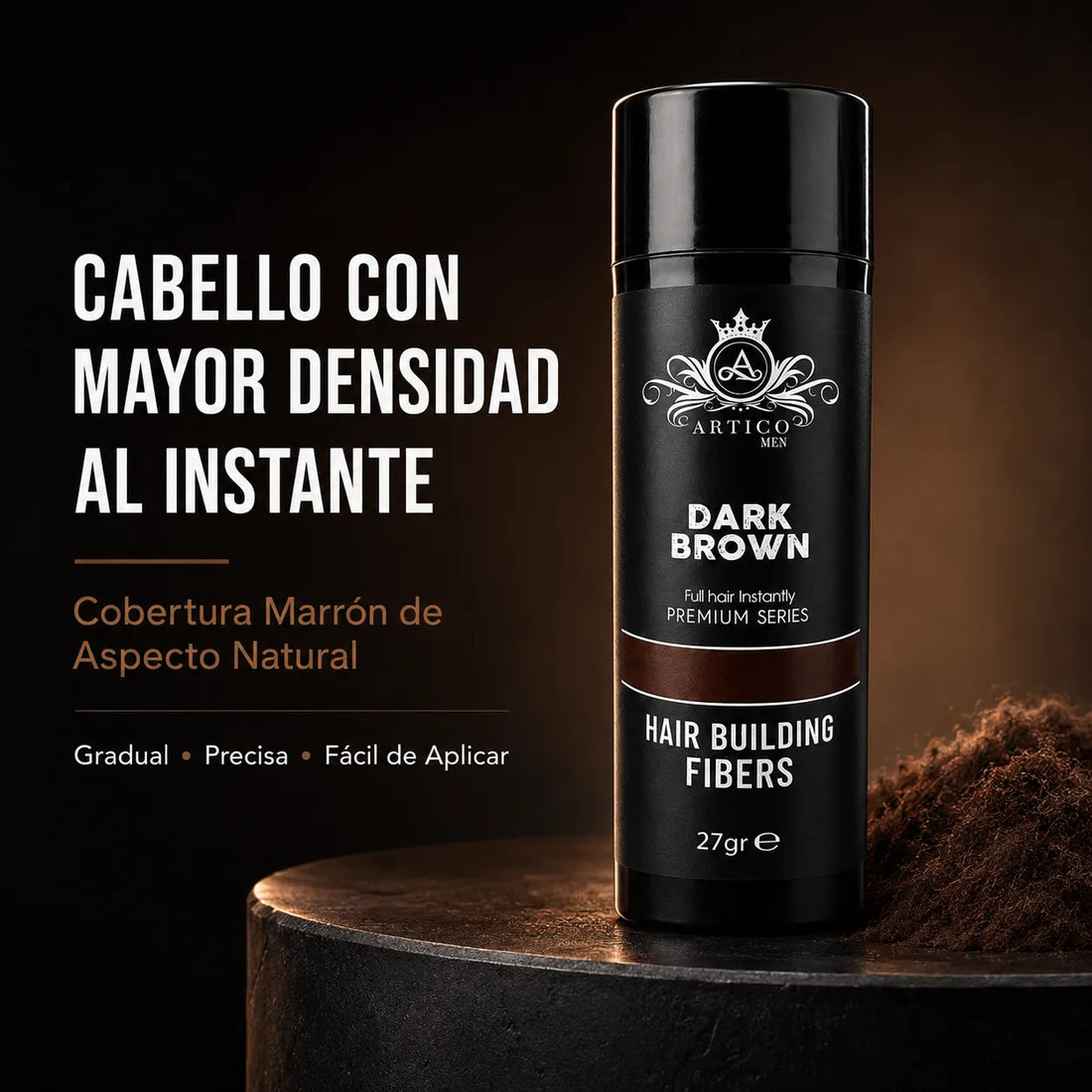 Ártico Men, Fibra capilar color marrón 27 gr