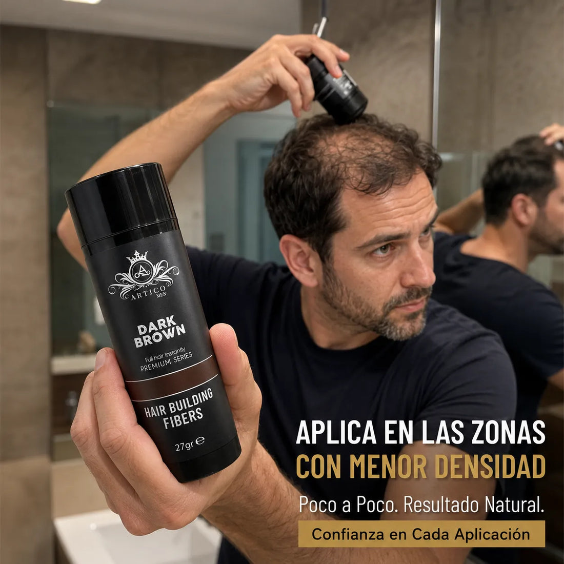 Ártico Men, Fibra capilar color marrón 27 gr