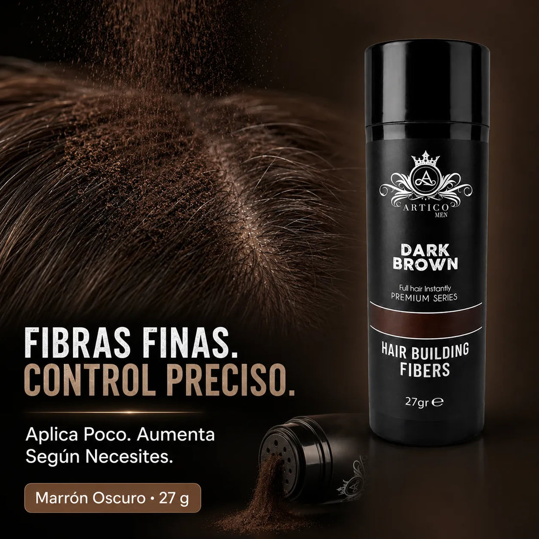 Ártico Men, Fibra capilar color marrón 27 gr