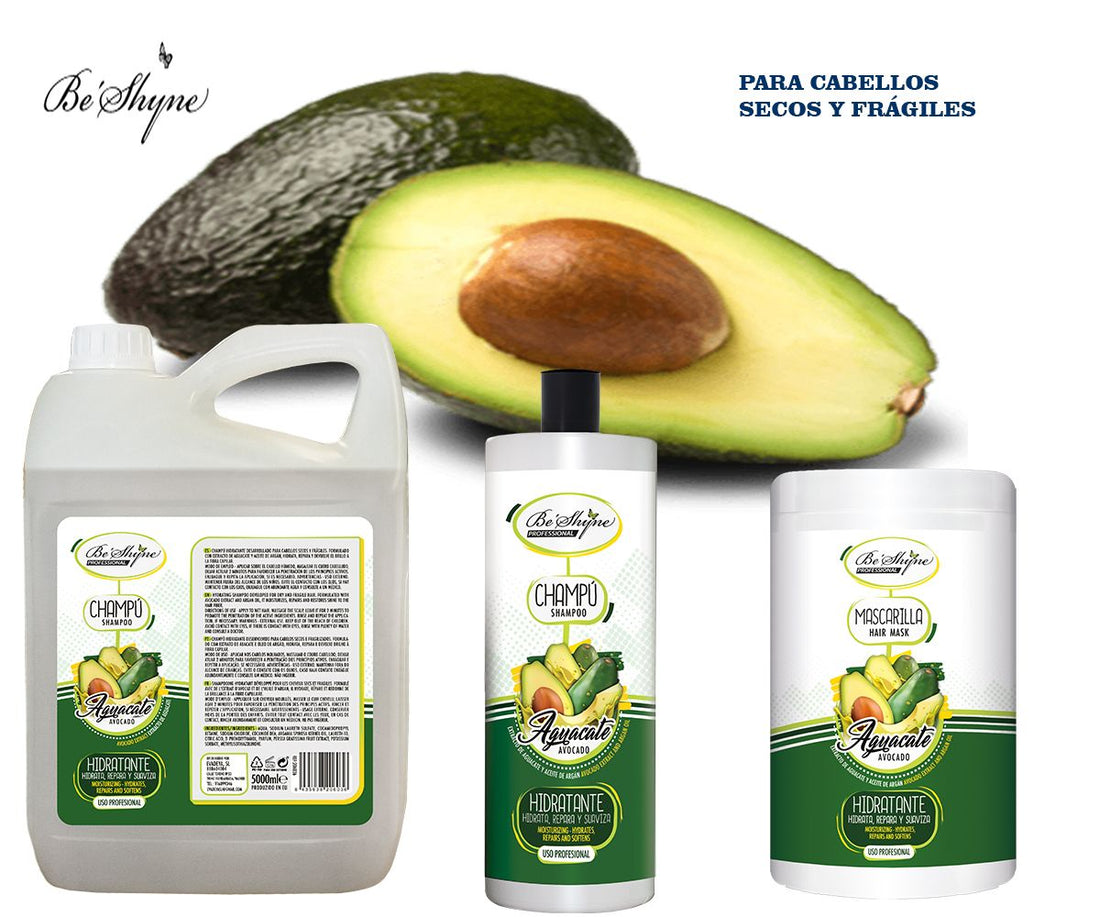 Be´Shyne® – Champú Hidratante de Aguacate para Cabello Seco y Frágil 1000ml
