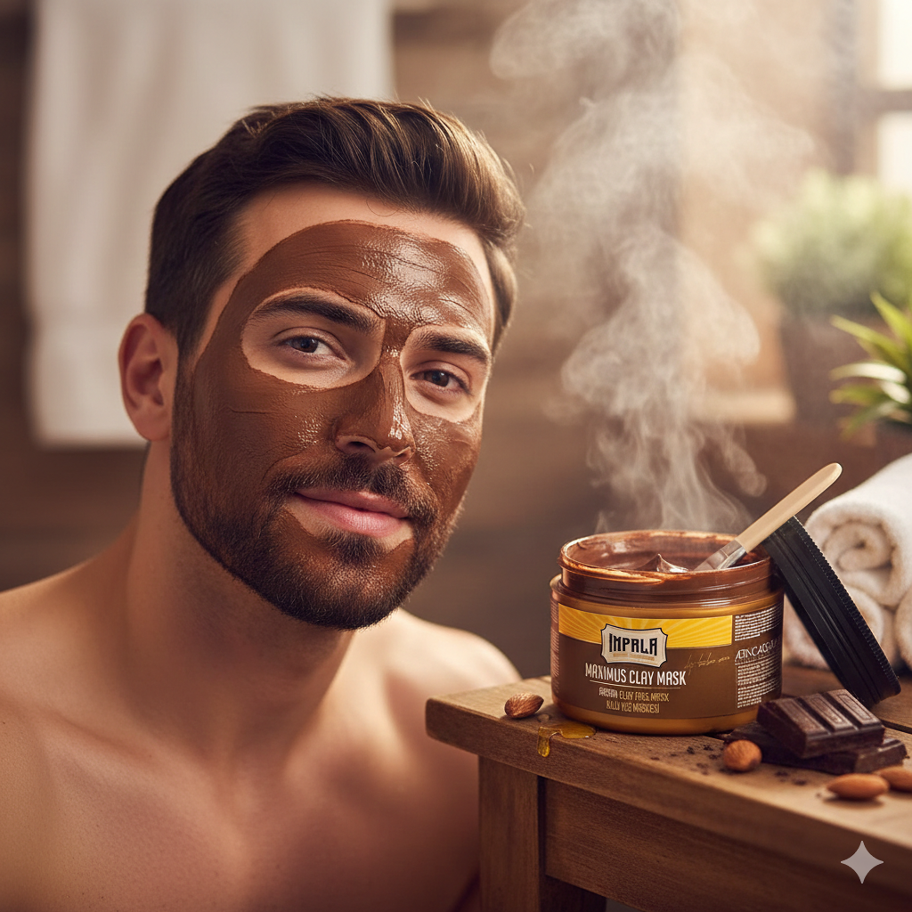 IMPALA®,Mascarilla de arcilla Impala Argán, Aloe Vera, Chocolate 300g