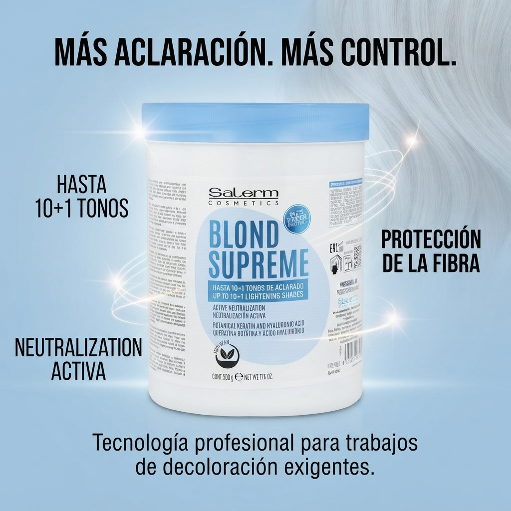 Salerm Cosmetics – Decolorante en Polvo hasta 10+1 Tonos 500g