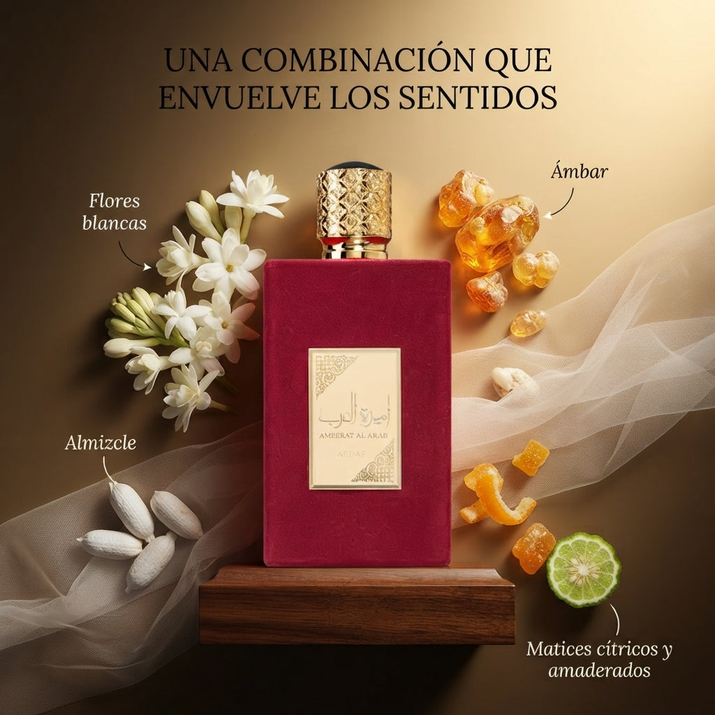 Lattafa – Perfume árabe feminino Ameerat Al Arab de longa duração 100ml