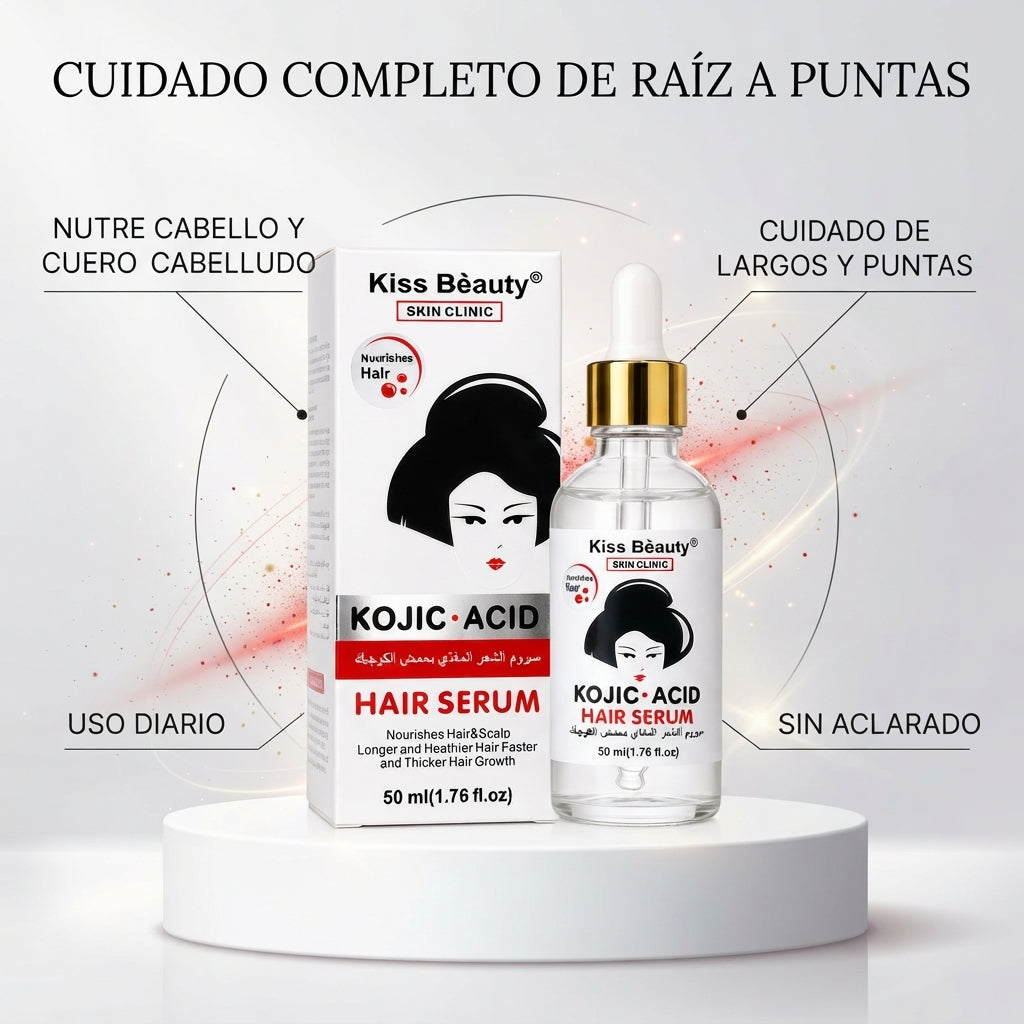 Kiss Beauty – Sérum capilar nutritivo para cabello y cuero cabelludo 50 ml