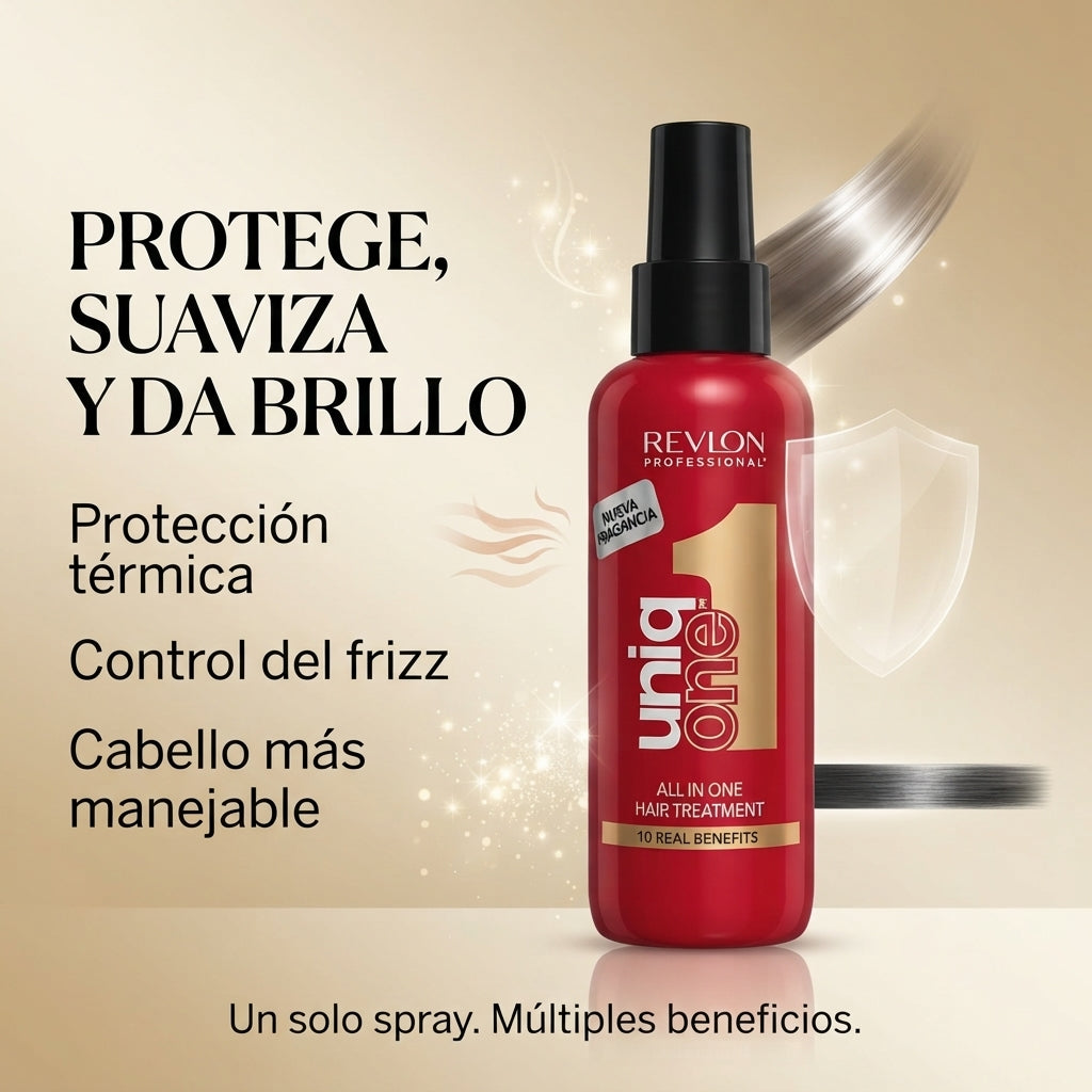 Revlon Professional UniqOne 10-in-1, Hair Thermal Protector, Hair Conditioner, Leave-in Hydrating Hair Treatment Spray