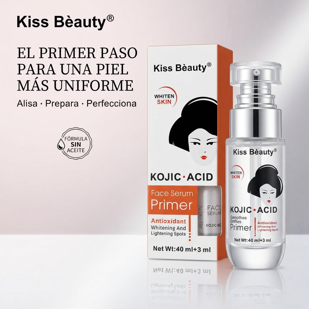 Kiss Beauty – Prebase de Maquillaje Alisadora Sin Aceite 43 ml