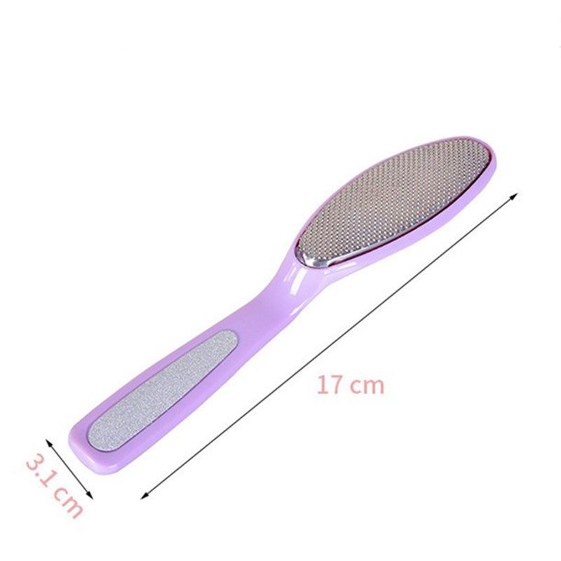 Metal pedicure file, blue and pink