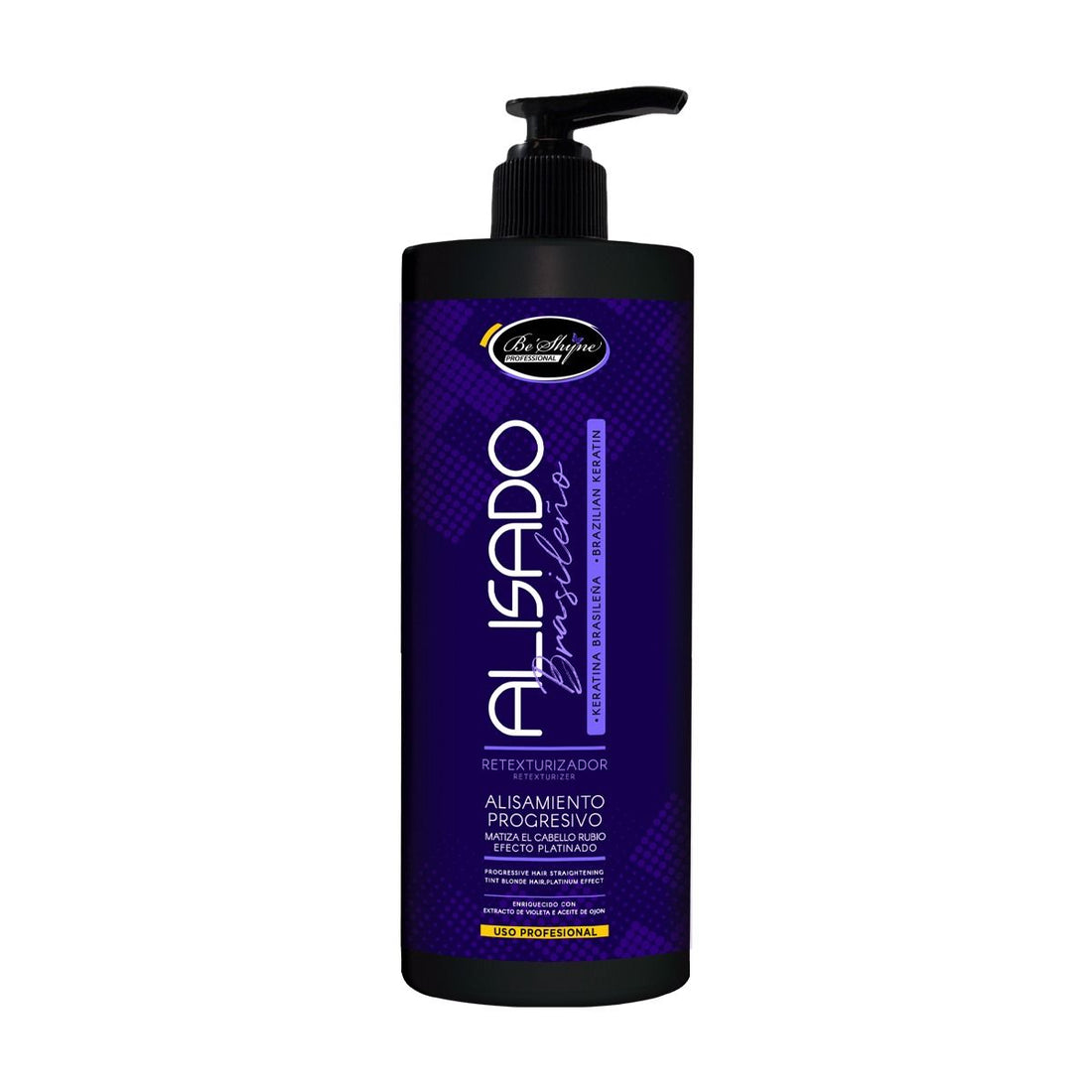 Be´Shyne® – Alisado de Keratina Brasileña Retexturizador para Todo Tipo de Cabello 1000ml