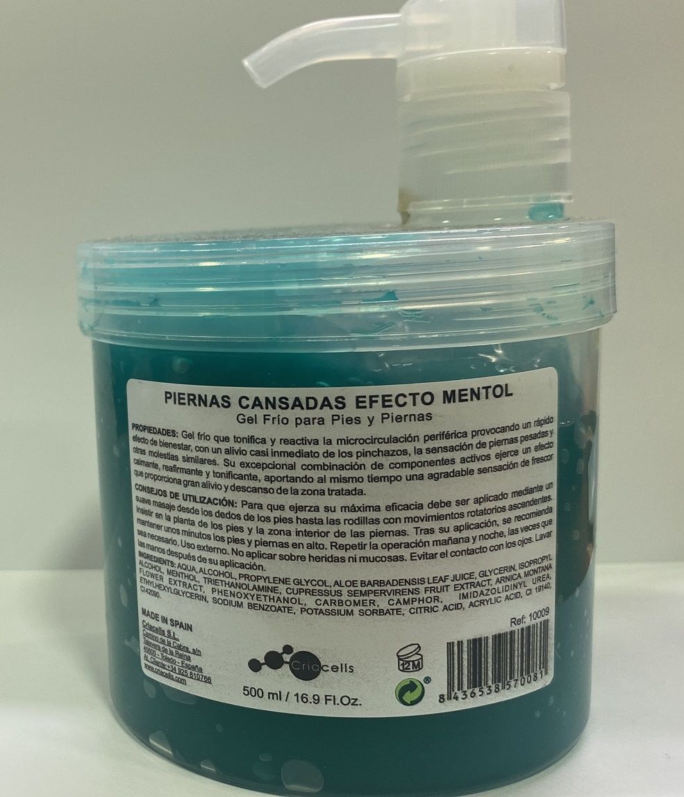 PIERNAS CANSADAS EFECTO MENTHOL