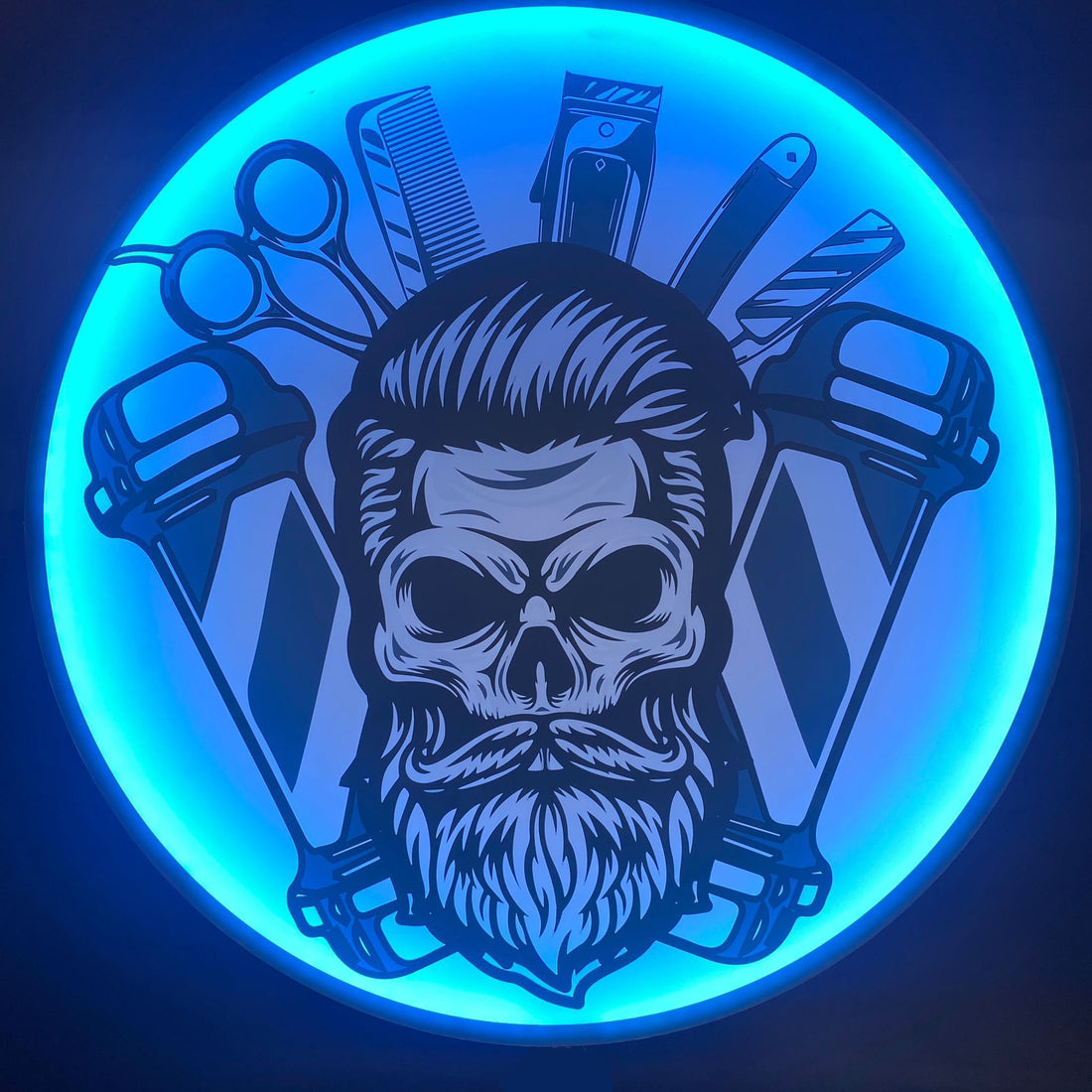 CARTEL LUMINOSO BARBERÍA , CAJA DE LUZ