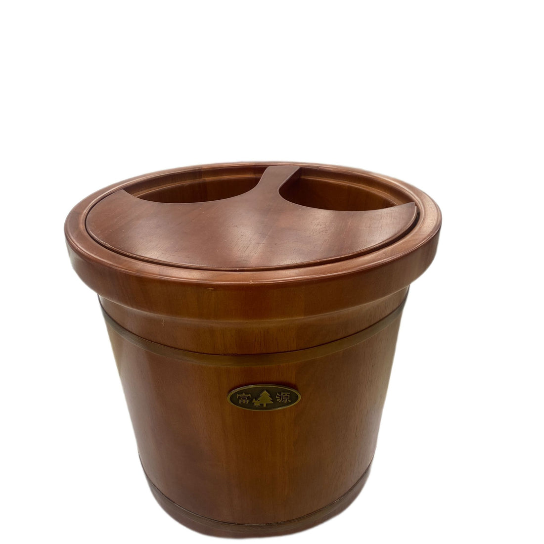 BAÑERA SPA MADERA MASAJE PIES CON TAPA