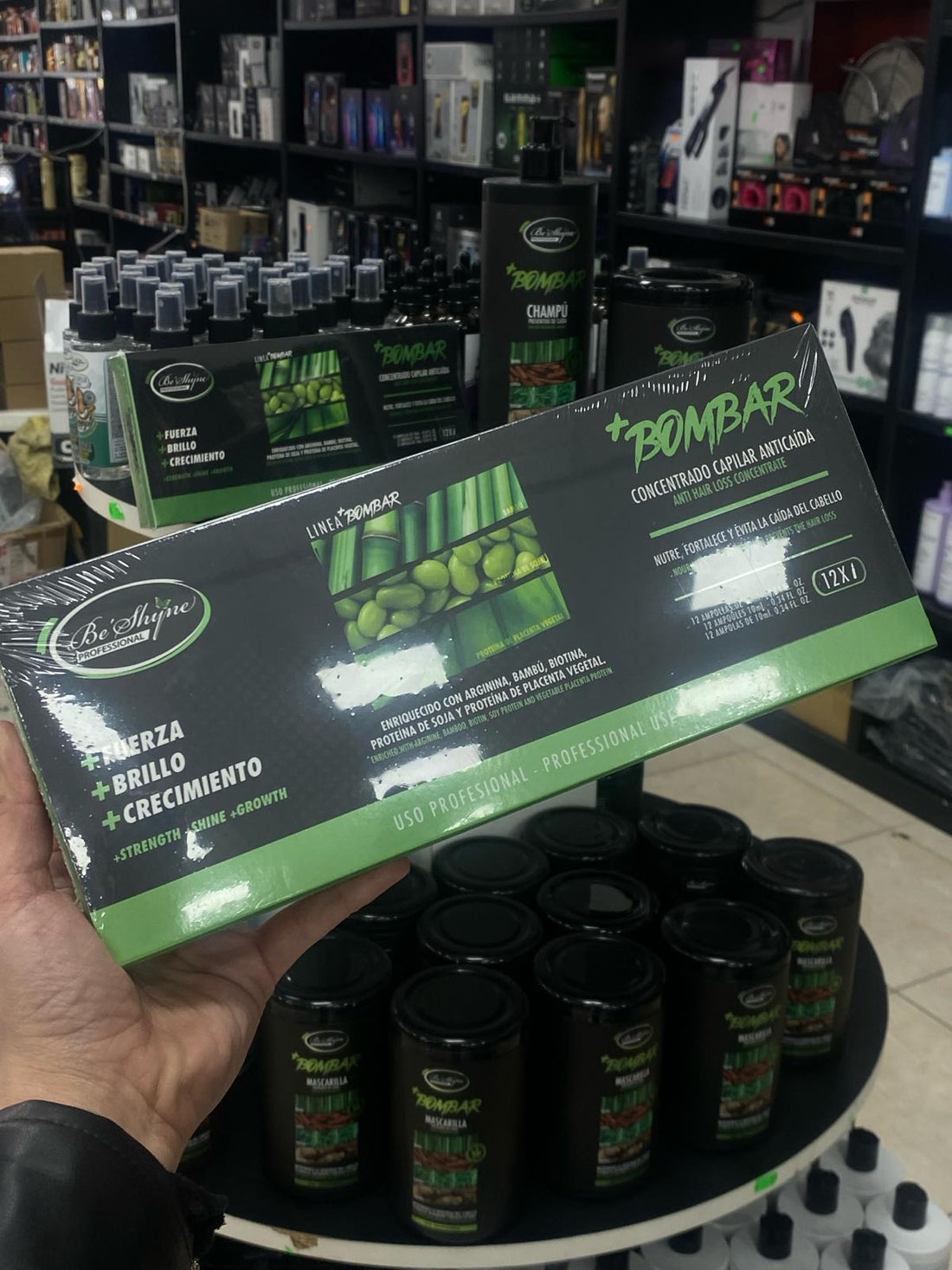 Be´Shyne – Ampollas +Bombar para cabello débil y fino 12 uds.