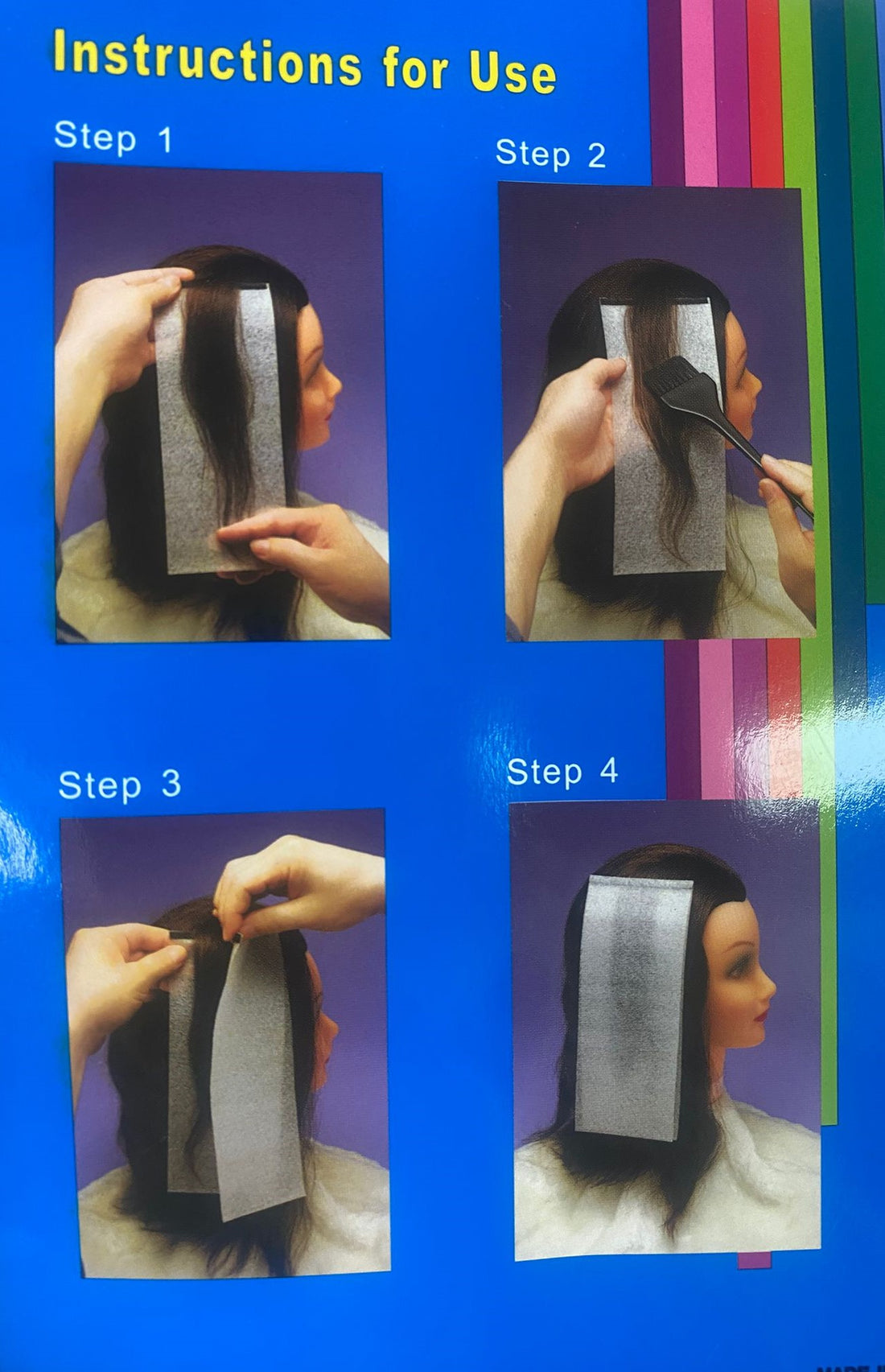 Bifull Bandas Adhesivas de Velcro para Mechas, Cierre Ajustable, 18 Unidades
