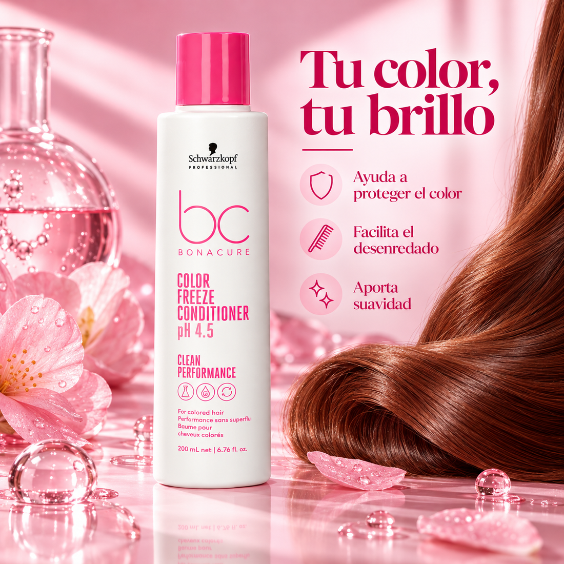 Schwarzkopf Professional Bonacure Color Freeze – Acondicionador para Cabello Teñido pH 4.5 – 200 ml