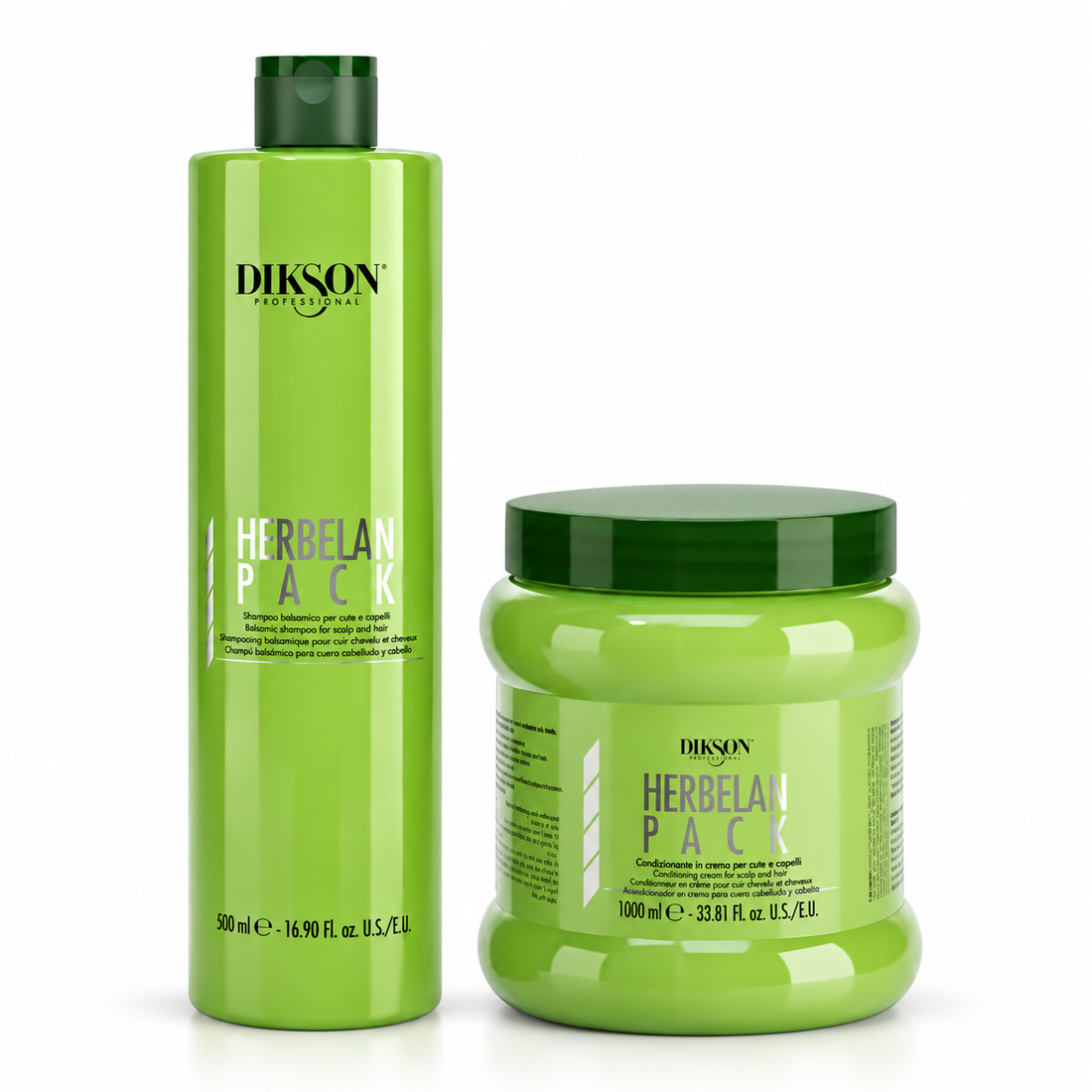 Dikson HerbelanPack – Dúo champú y acondicionador refrescante 500 ml + 1000 ml