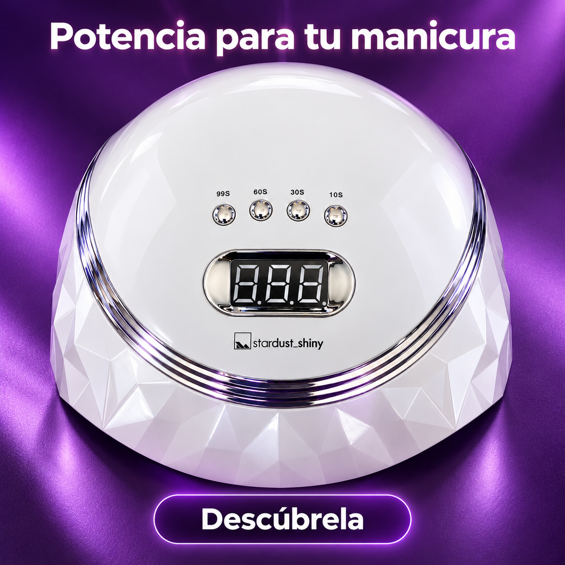 Star Dust – Lámpara de uñas UV LED Shiny Blanca 60 W