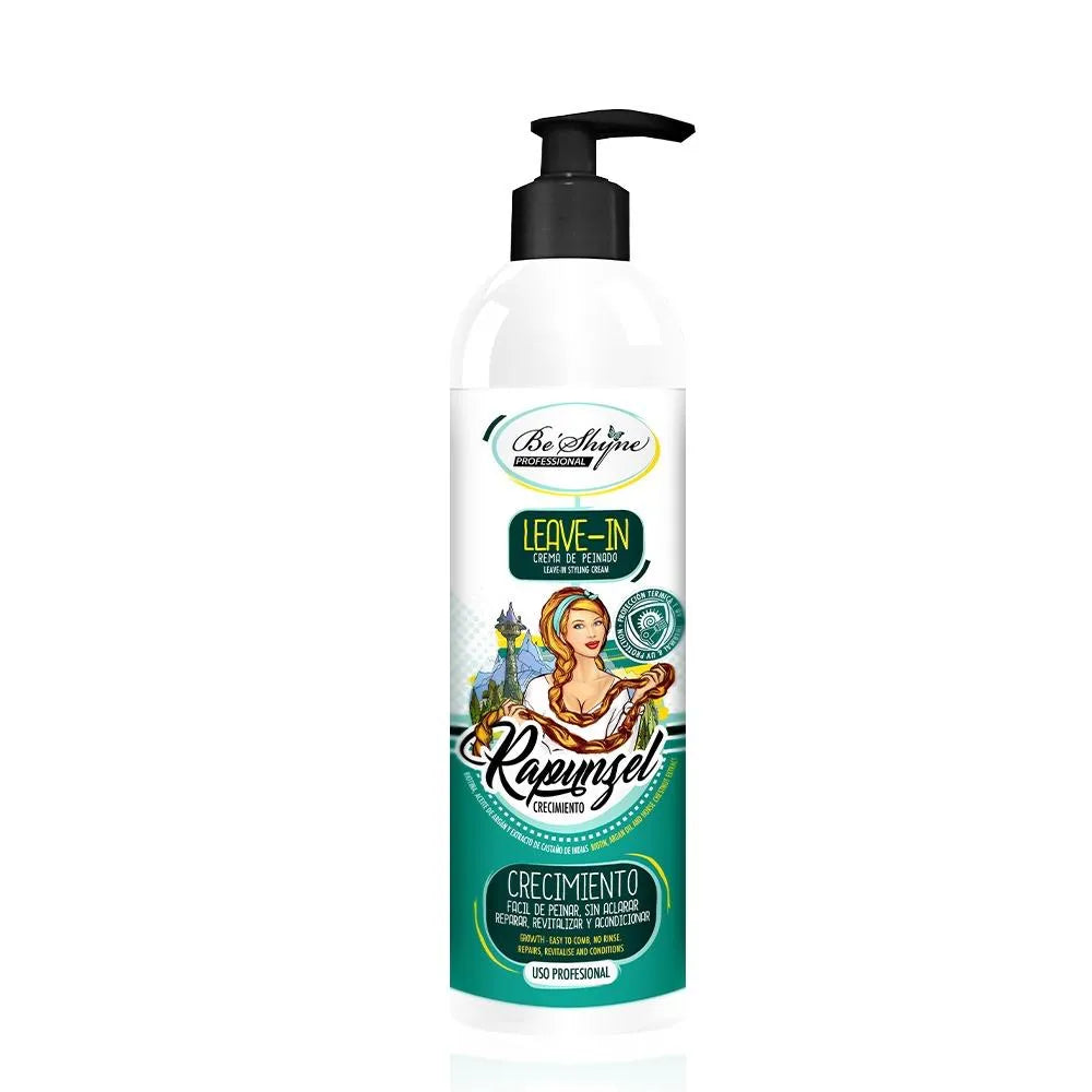 Be´Shyne® – Crema de Peinado Leave-In con Biotina y Aceite de Argán para Todo Tipo de Cabello 500ml