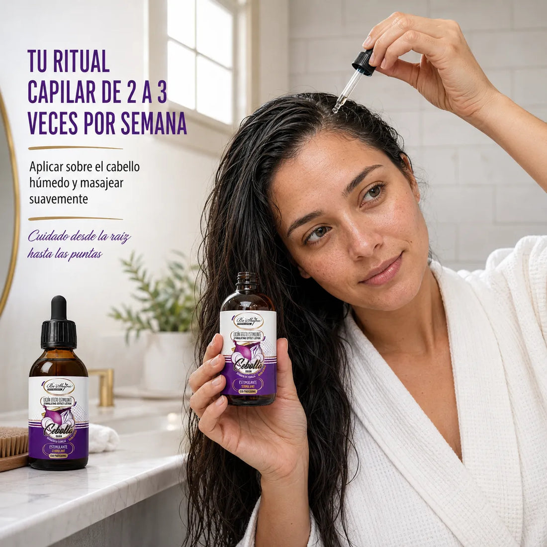 Be'Shyne – Loção estimulante capilar para cabelo hidratado e resistente 125 ml