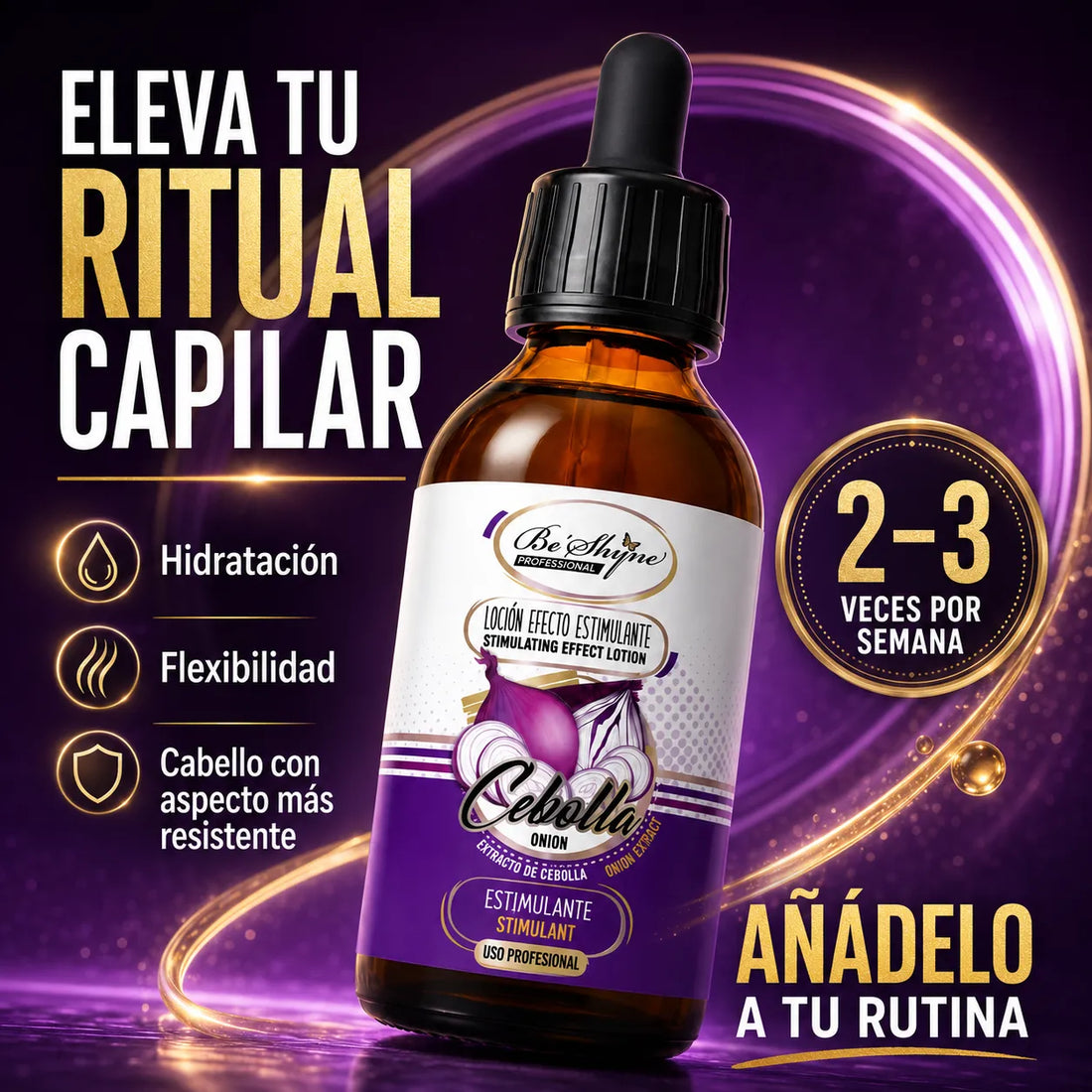 Be'Shyne – Loção estimulante capilar para cabelo hidratado e resistente 125 ml