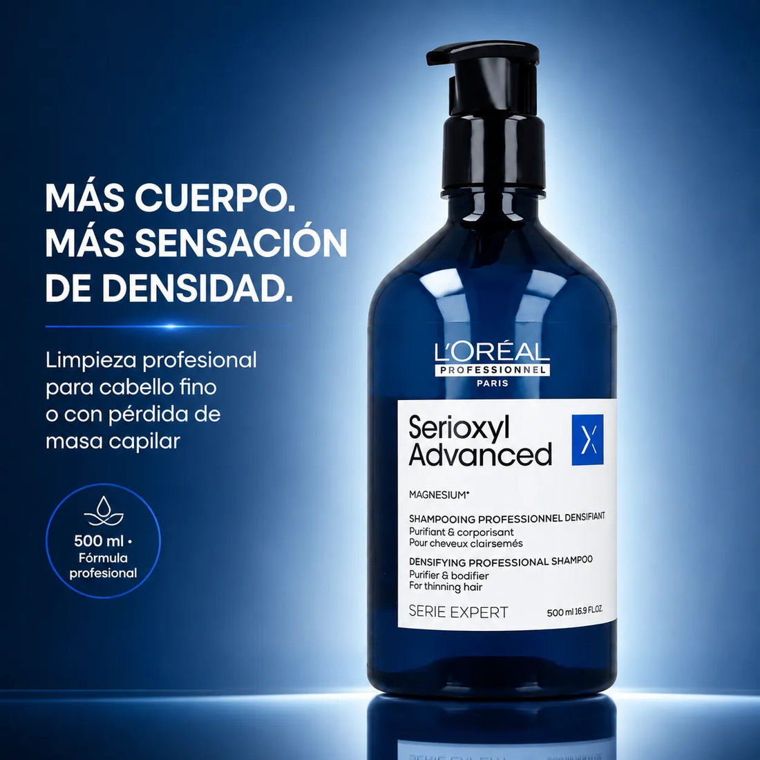 L'Oréal Professionnel – Champô Densificante Serioxyl para Cabelos Finos 500/1500 ml