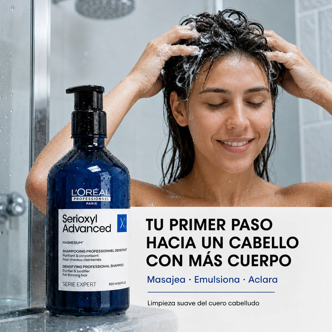 L'Oréal Professionnel – Champô Densificante Serioxyl para Cabelos Finos 500/1500 ml