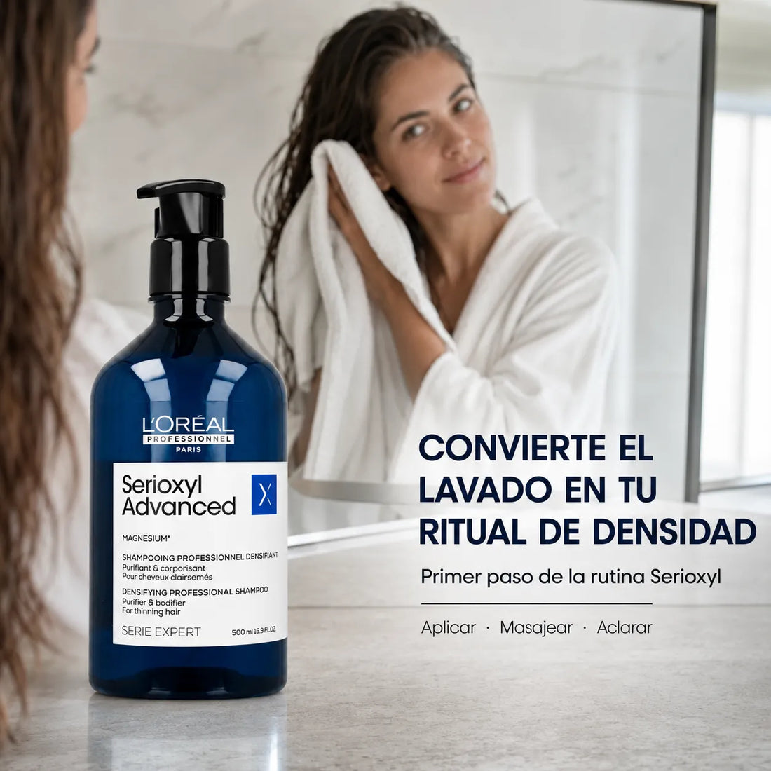 L'Oréal Professionnel – Champô Densificante Serioxyl para Cabelos Finos 500/1500 ml