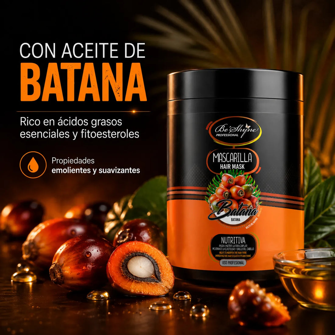 Be´Shyne® – Mascarilla para Cabello Seco y Dañado con Batana 1000ml