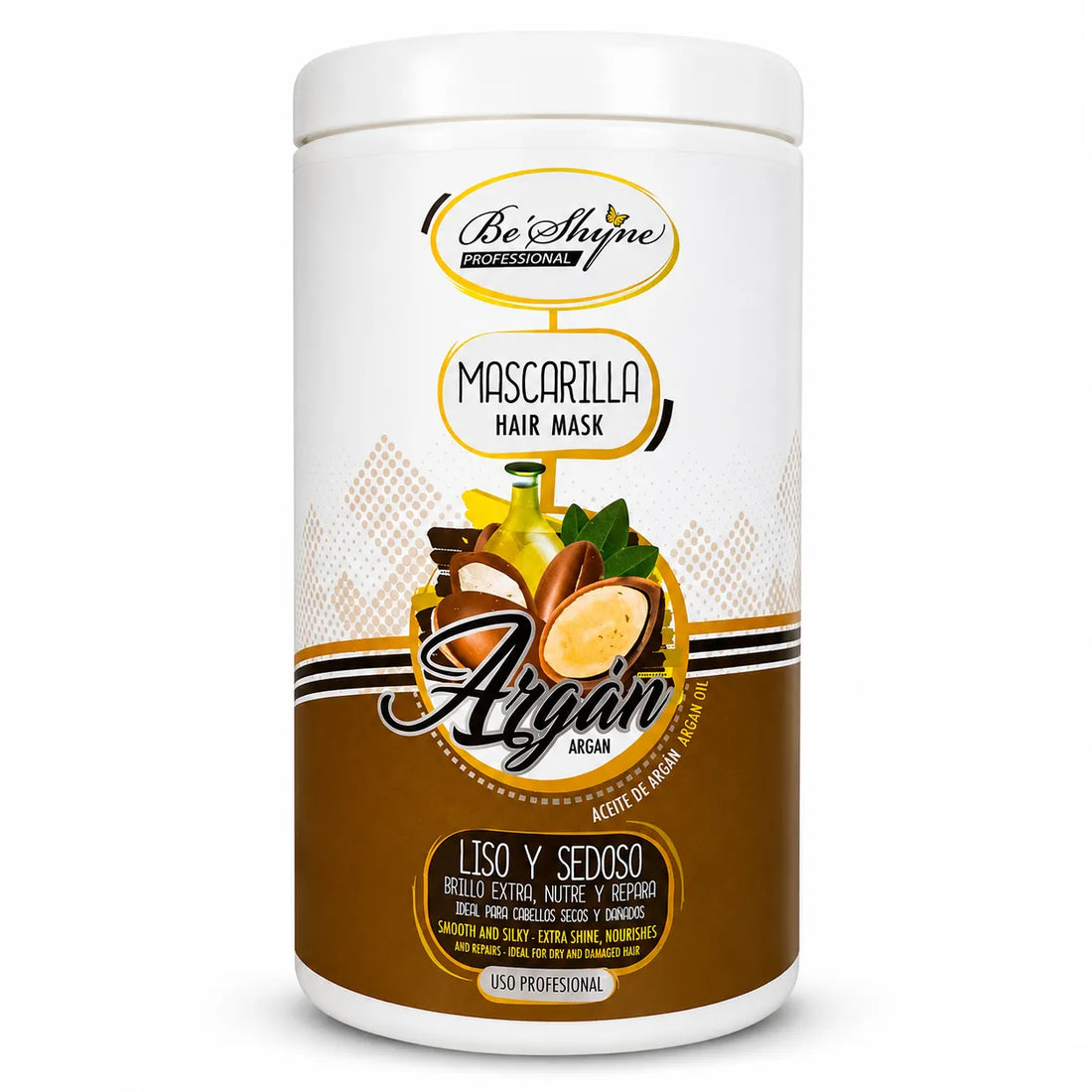 Be'Shyne – Mascarilla para Cabello Seco con Argán 1000ml