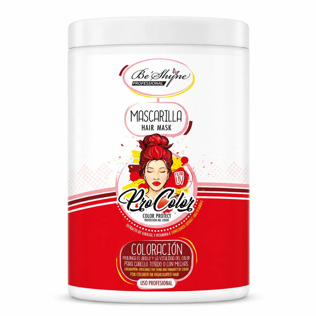 Be´Shyne® – Mascarilla para Cabello Teñido Pro Color 1000ml