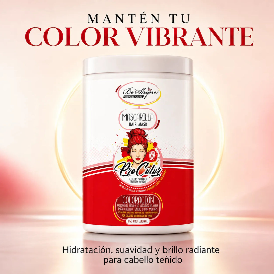 Be´Shyne® – Mascarilla para Cabello Teñido Pro Color 1000ml