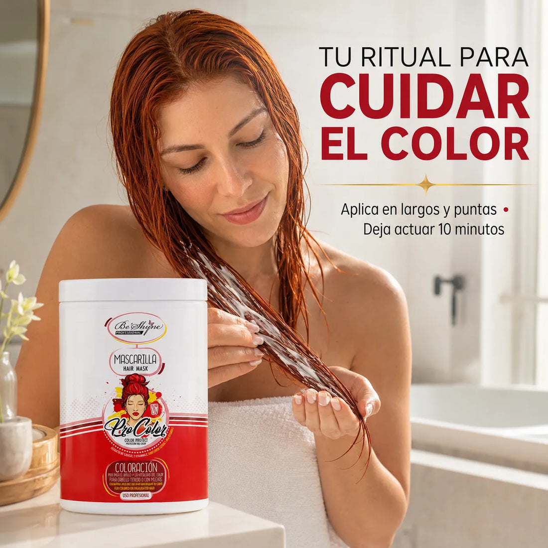 Be´Shyne® – Mascarilla para Cabello Teñido Pro Color 1000ml