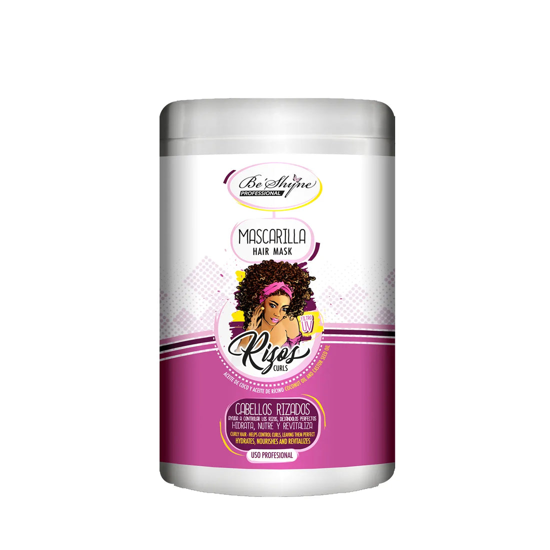 Be´Shyne – Mascarilla Hidratante con Keratina para Rizos 1000ml