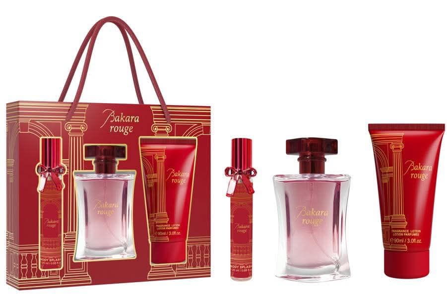 Bakara – Set de fragancia para mujer Bakara Rouge 3 piezas